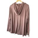 Balance Collection  Mauve Long Sleeve Cowl Neck Hooded Long Sleeve Shirt Sz 2X Photo 1