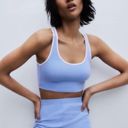 ZARA NWOT  baby blue with white trim scoop neck cropped tank top Photo 1