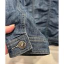 Christopher & Banks  Stretch Denim Jean Jacket Ruffle Trim Women’s Size XL Photo 8