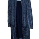 Michael Kors  Womens Size Small Multicolor Metallic Open Duster Cardigan Photo 0