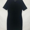 Mario Serrani  Short Sleeve Ribbed Black  Dress Size S Photo 2