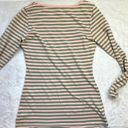 Matilda Jane  Off The‎ Grid Long Sleeve Tunic Top Pink Green Stripes Women's M Photo 7