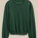 Banana Republic NWOT  COZY VELOUR-LINED BUBBLE-SLEEVE SWEATSHIRT Kelly Green Photo 4