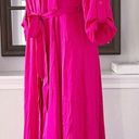 INC  Belted Maxi ShirtDress in Pink Tutu, Size 10 New w/Tag Retail $120 Photo 4