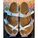 Birkenstock GUC  Women's Silver Mayari Sandals Euro 40 US 9-9.5 Photo 2