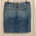 Calvin Klein Jeans Distressed Hem Denim Skirt Photo 3