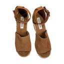 Steve Madden  Josey Sandals Women's Size 8 Brown Wedges Espadrille Ankle Strap Photo 3