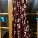 Blue Rain Francesca’s maroon floral dress Photo 0