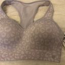 Layer8 NEW Maximum Support Ladies Sports Bra Lavender Cheetah Medium M 32c 34b 36a Photo 0