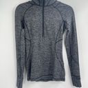 Lululemon  Runderful Zip grey activewear quarter zip long Sleeve Shirt size 2 Photo 7