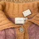 Lush Clothing NWT | Lush Shayla Rhinestone Button Cropped Cable Knit Cardigan Sweater | SZ M Photo 6