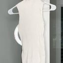 Madewell NWT  Rib Mockneck Sweater Tank Top Antique Cream White Photo 1