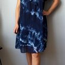 DKNY  Acid Wash Pleated Shift Dress Size 10 Photo 2