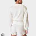 Sweaty Betty Coastal Relaxed Cotton Silk Knit Sweater in Lilywhite White Medium Photo 1