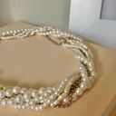 American Vintage Vintage “Hettienne” Mixed Pearls Multi Strand Necklace 18” Freshwater Gold Silver Photo 4