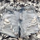 ZARA High Waisted Denim Shorts Photo 0