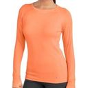 Danskin  Now Women's Long Sleeve size xsmall Performance T-Shirt orange workout Photo 0