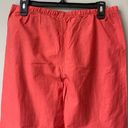 Brooks Brothers  346 Women's Size Medium Cotton Printed Casual Crop Pants Coral Photo 10