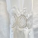 Divided H&M  | Lace Fit & Flare Dress with Appliqué Waist | White | Size: 2 Photo 9