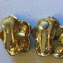 Bordeaux  Brand Vintage Satin Silver & Gold Tone Brooch Pendant & Earrings Set Photo 6