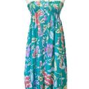 Rachel Zoe NWT  Maxi Skirt Aqua Coral Tropical Floral Button Front Size Small NEW Photo 9