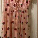 Dress with sequined strawberries on the entire dress. XXL Photo 1