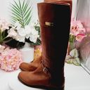 Coach  Micha Women Chestnut  Knee High Boot Sz 8.5 B Photo 3