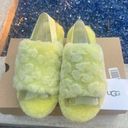 UGG New!  Fluff Yeah Slide Poppy Pollen Slipper Sandal Women Size 7 Photo 0