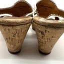 Jack Rogers  White Leather Cork Wedge Sandals Women's 7.5 US Photo 5