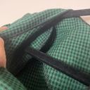 Houndstooth Vintage Lady Dorby Green  Button Up Blazer Jacket Photo 6