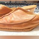 Vera Pelle Authentic Italian leather  slip on heels with stitching Size 8.5 Photo 4