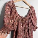 Ulla Johnson  Dress Juniper Floral Puff Sleeve Mini Dress Red Floral Size 4 Photo 3