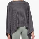 Lululemon  Forward Flow Poncho Heathered Moonwalk One Size Photo 6