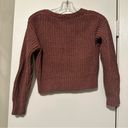 Love Tree NWT  maroon cropped sweater cardigan size S Photo 2