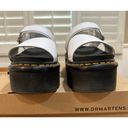 Dr. Martens  Voss Quad Sandal White Size EU 41 US 9 NIB Hydro Leather Platforms Photo 4