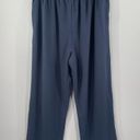 Bobeau  Pull On Pants Size Large Blue Wide Leg NWT Rayon Nylon Blend Cropped Photo 1