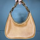 Mini Cognac Caramel Brown Hobo Shoulder Bag Y2K Weave Purse Photo 2