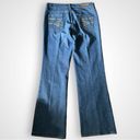 Seven7  Women's Medium Wash High Waisted Flare Jeans Size 10 | EUC Photo 2