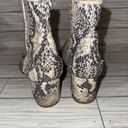 Steve Madden  Leather Snakeskin Ankle Boot Womens Booties Photo 4