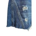 We The Free Free‎ People/ Denim A-Line Mini Skirt Dark Denim Distressed Frayed 27 Photo 3