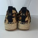 Sam Edelman Carrin Leather Leopard Calf Espadrille Platform Shoes Size 8M Photo 5