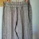 Anthropologie , New, Hei Hei 100% Linen Striped Crop Beach Pants, Size Medium Photo 5