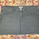 MOTHER Denim  S.N.S Striped Jean On The Road Mini Skirt Size 27 Photo 1