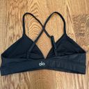 Alo Yoga  Faux Leather Airbrush Splendor Sports Bra size Small Photo 4