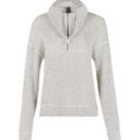 Sweaty Betty  Restful Bouclé Half Zip Pullover - Lily White Photo 0