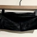 Good American NWT  Black Better than Leather Bandeau Top - Size 1 (Small) Photo 6