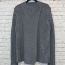 Lou & grey  Chunky Knit Asymmetrical Button Cardigan Sweater Photo 0