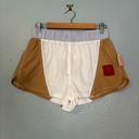 Free People Movement NWT  Ivory Combo Colorblock 2” Activewear Shorts Photo 2