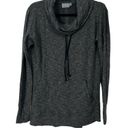 Athleta  Studio Cowl Sweatshirt Charcoal Heather Women’s Size M Photo 2