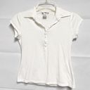 Energie  Y2K White Polo Top Juniors Size Medium Photo 0